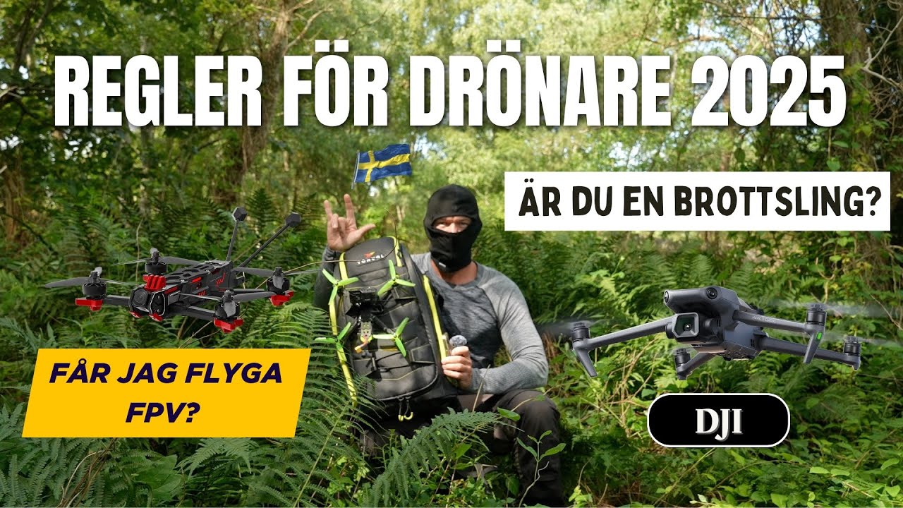 Vilka regler gäller för drönare 2025 i Sverige?