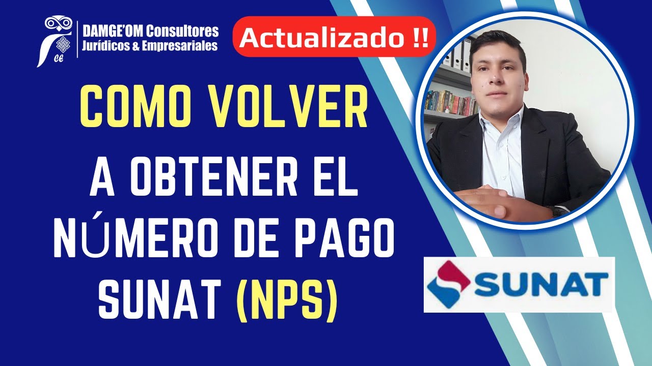 Como volver a obtener el Número de Pago SUNAT (NPS) | NPS pendiente de pago