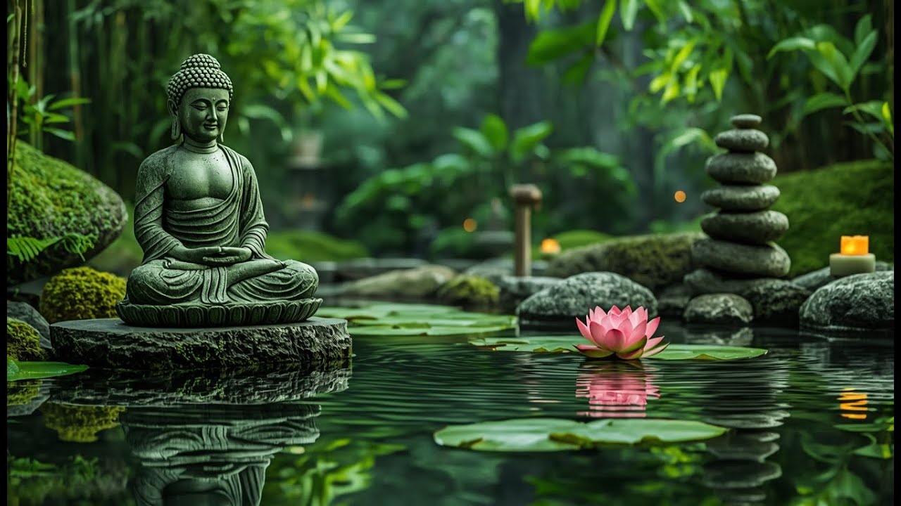 Soothing Healing Music with Water Sounds 🌿 Deep Relaxation & Calm Mind