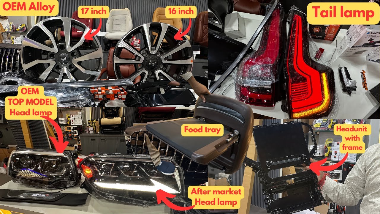 Scorpio N 2025: All OEM Parts - Alloy, Tail Lamp & Z8L Head Lamps ✅ | Mahindra Scorpio N Modified