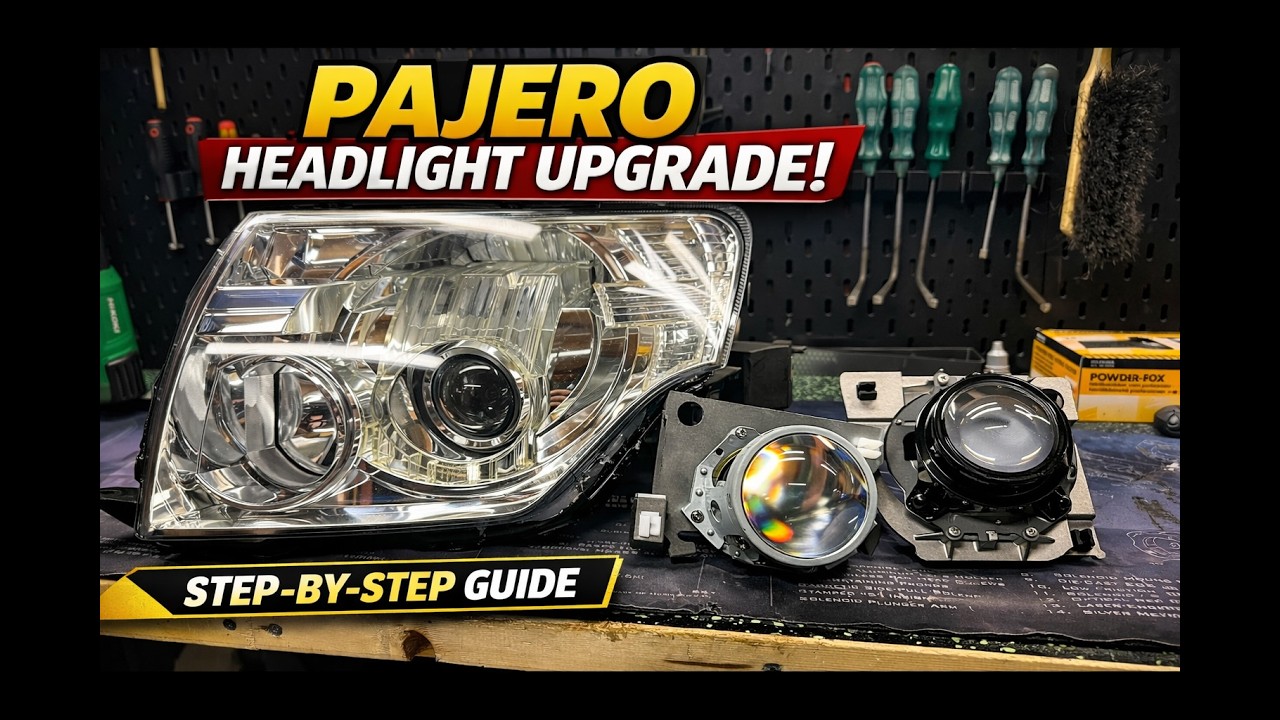 Mitsubishi Pajero MK4 / Gen 4 Headlight Upgrade | Projector Retrofit Guide