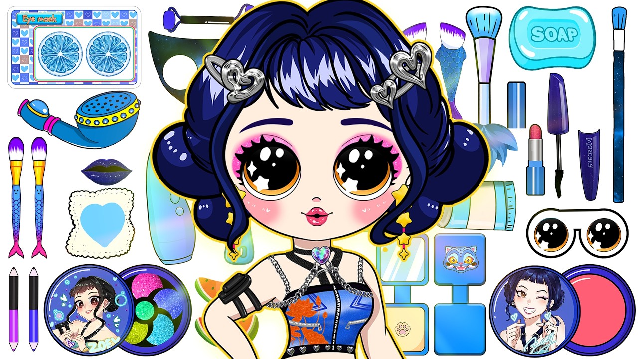 💖Поделки из бумаги💖KPOP Охотник на демонов: преображение Зои! Уход за кожей + макияж💖Распаковка н...