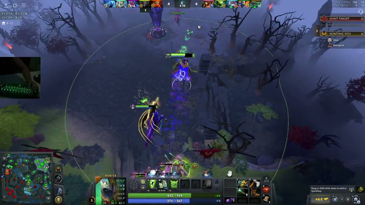 [LIVE GAMEPLAY] Rubick Pos 4, Lift Spear EZ Lockdown | Rank Divine