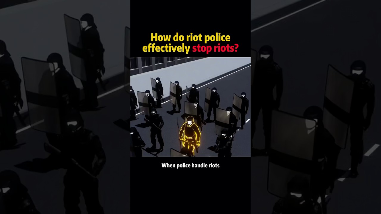 How do riot police effectively stop riots? #knowledge #science