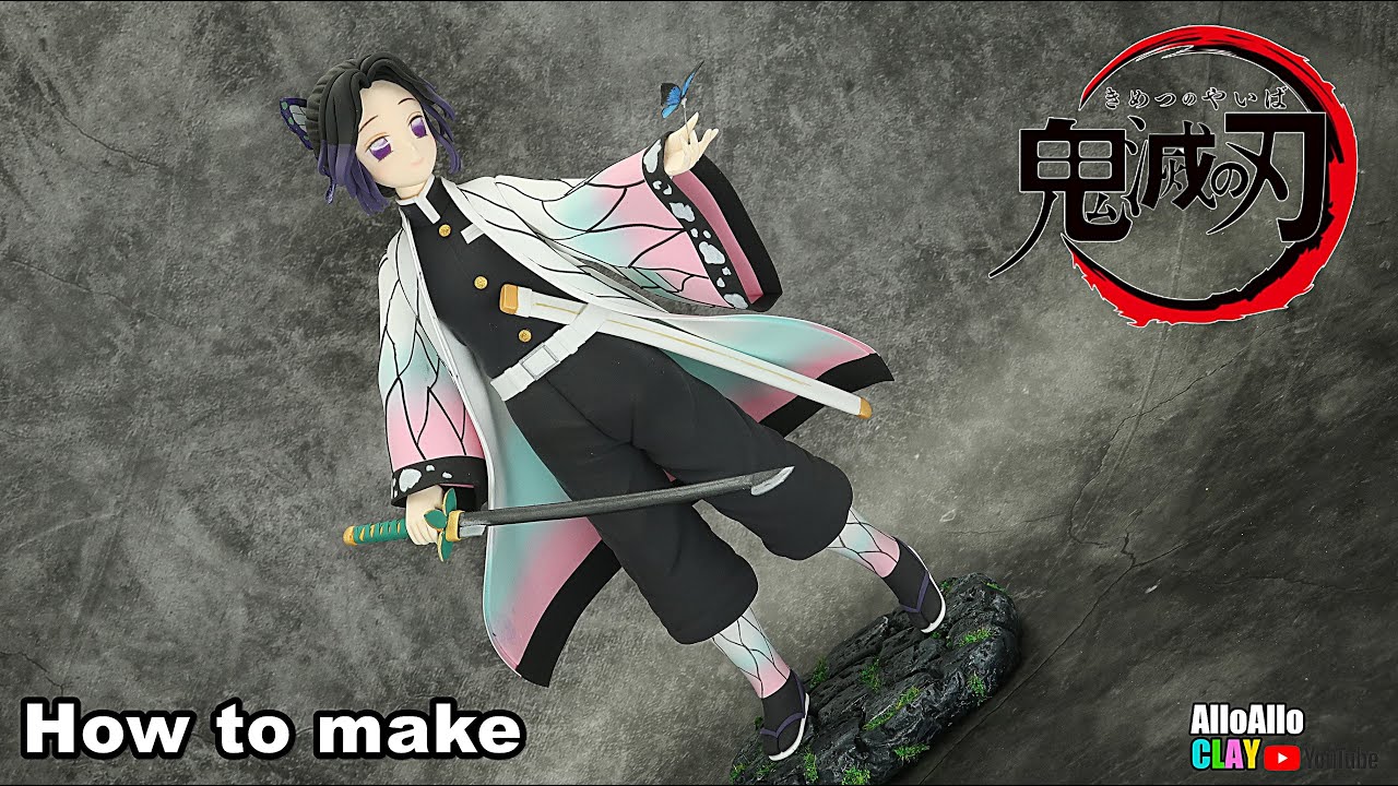 Глиняная фигура┃ Demon Slayer:Kimetsu no Yaiba(KOCHOU SHINOBU))┃глине Учебник