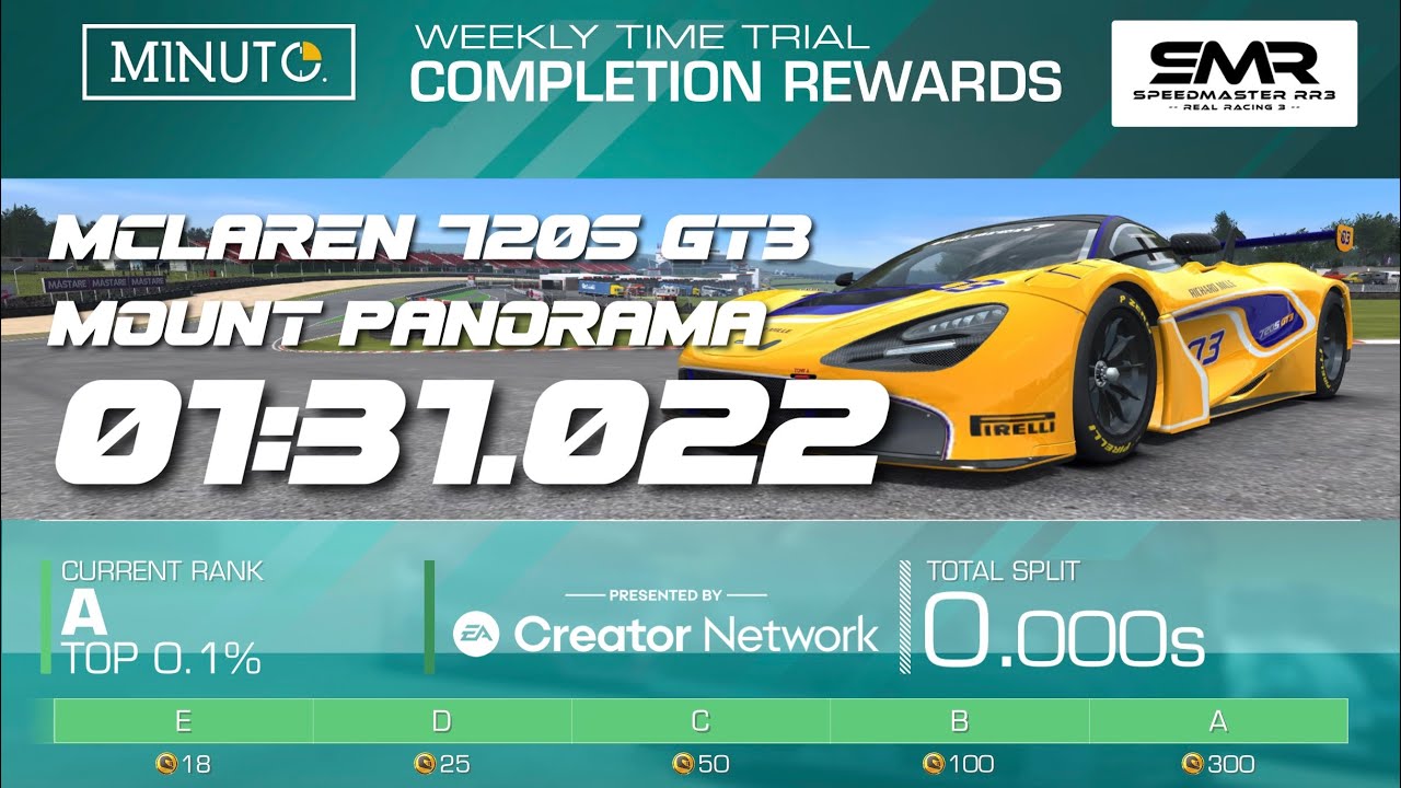 MCLAREN 720S GT3 - MOUNT PANORAMA - Weekly Time Trial Tips - Group A