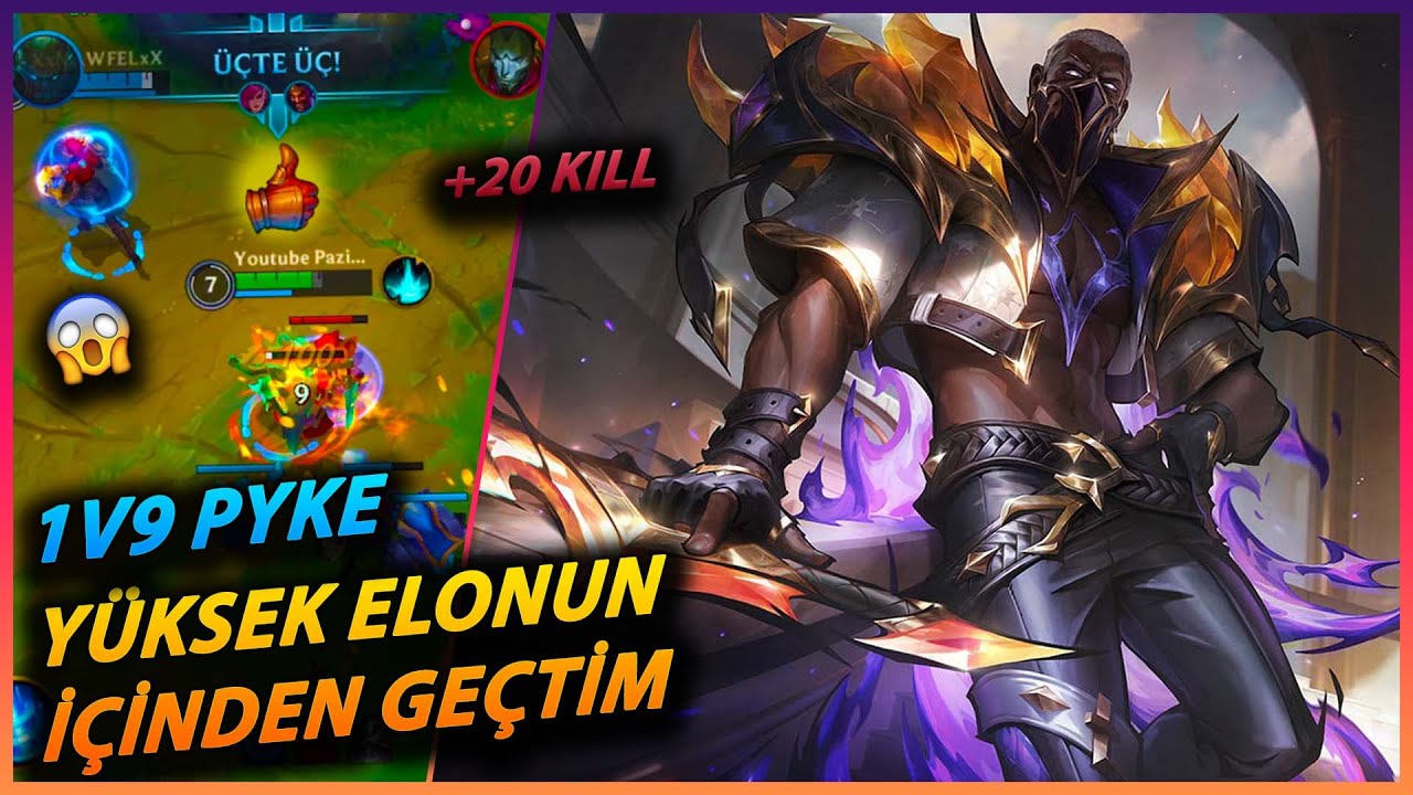 DAKİKADAN HIZLI KILL ALAN KUSURSUZ PYKE ÖĞRETİCİ GAMEPLAY - Lol Wild Rift