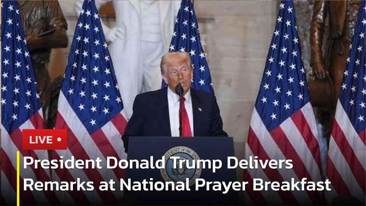 🔴 LIVE: President Donald Trump Delivers Remarks at National Prayer Breakfast | AC13