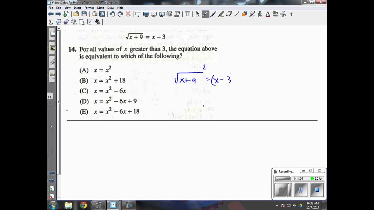 Practice Test Video PSAT Prep