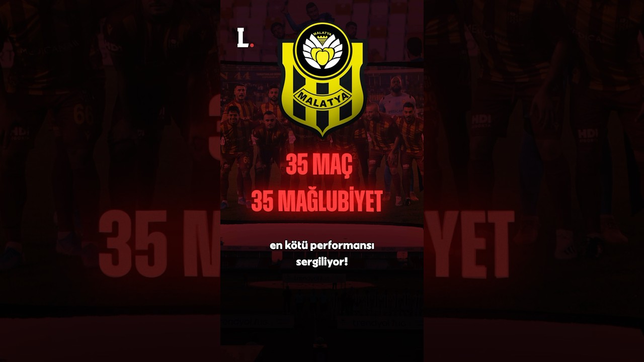 Yeni Malatyaspor&rsquo;un &ouml;nlenemez d&uuml;ş&uuml;ş&uuml;: 35 ma&ccedil; 35 mağlubiyet!