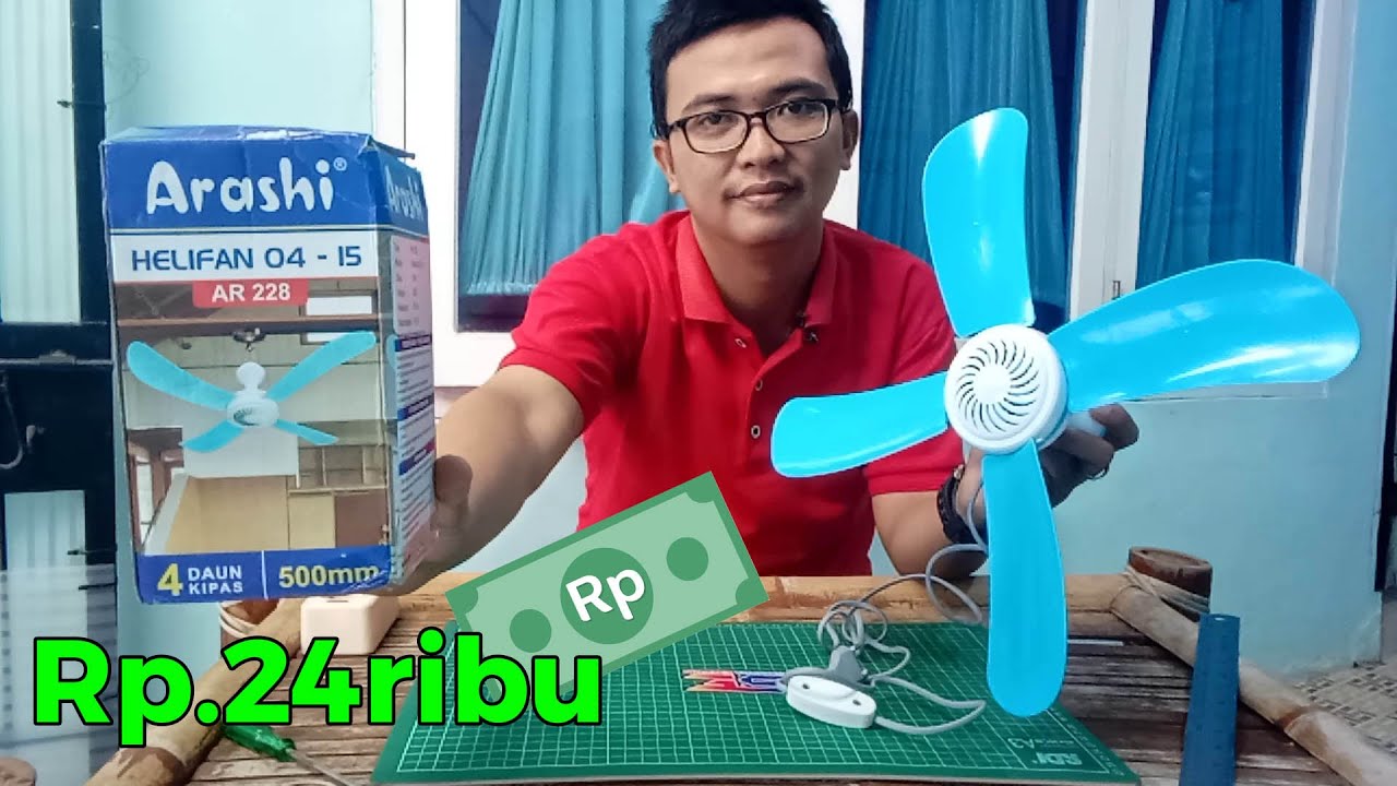 Review Kipas Angin Gantung Arashi 15 watt - ARASHI Helifan