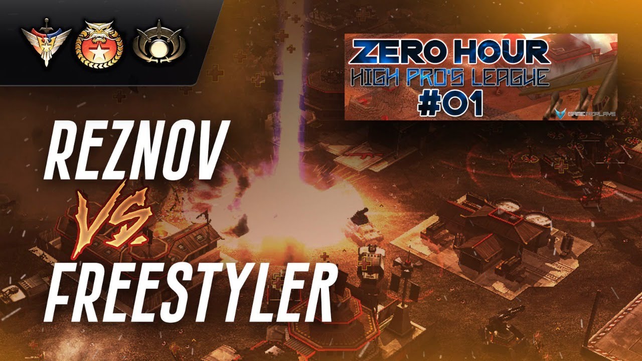 Freestyler vs Reznov 9 games! Gamereplays PRO league! Generals Zero Hour