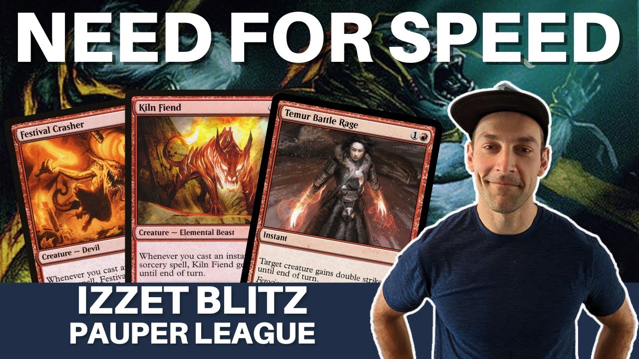 GOTTA GO FAST! This Izzet Blitz deck made 4th place in a Pauper Challenge!