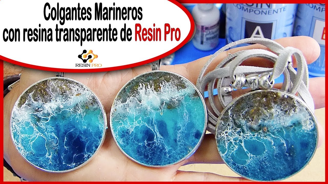 COLGANTES MARINEROS🌊con resina transparente de Resin Pro