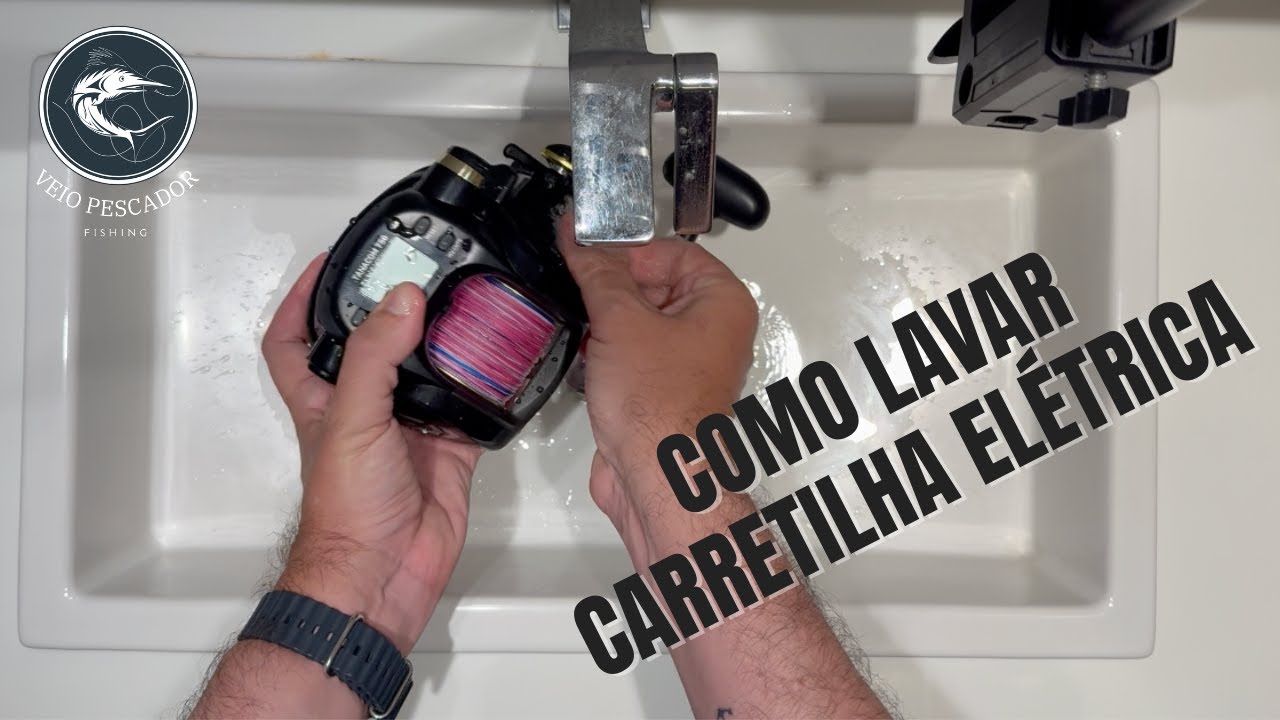 COMO LAVAR CARRETILHA ELÉTRICA Daiwa Tanacom 750 após PESCARIA | Manutenção