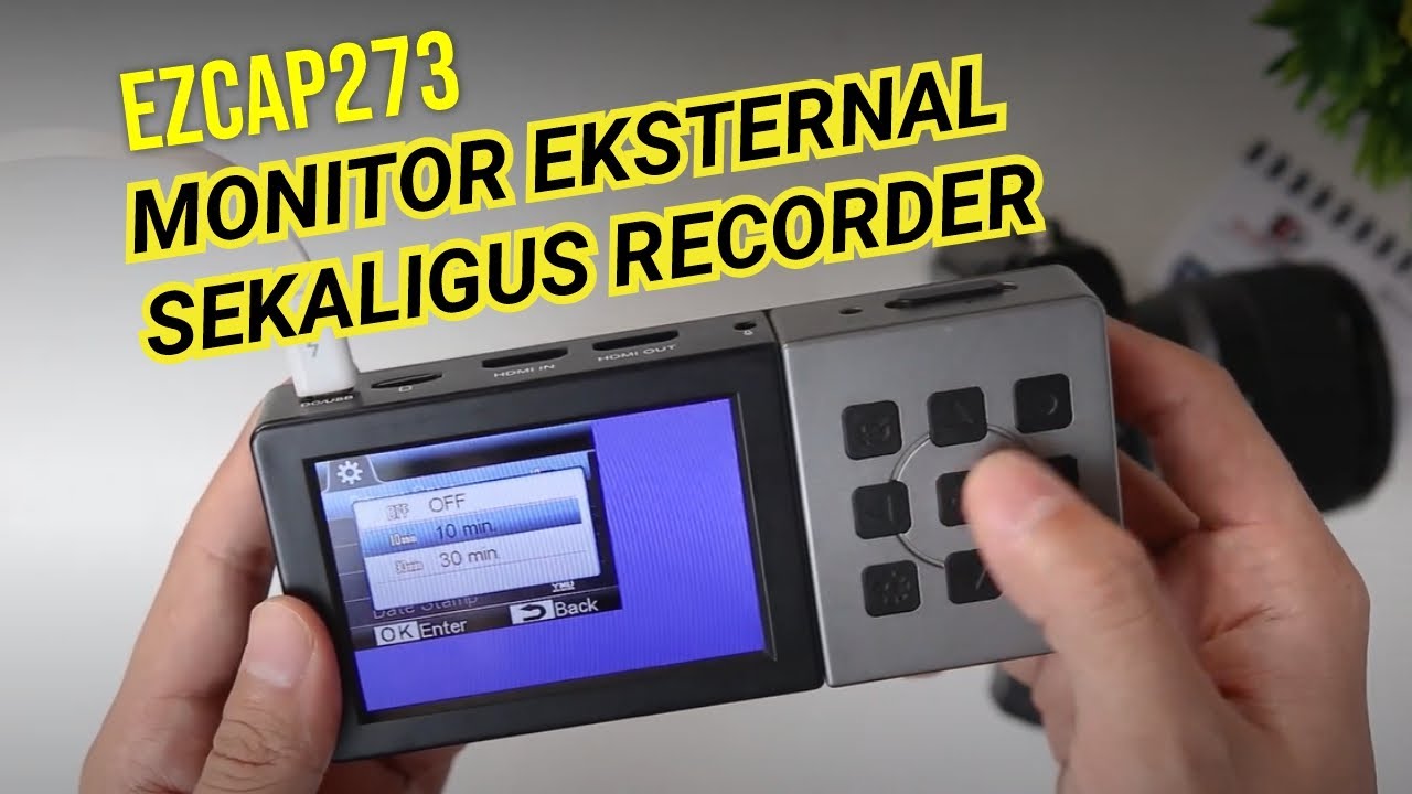 Monitor Eksternal Recorder Full HD 1080P - EZCAP 273 HD - HDMI Video Recorder - Bisa Rekam Video