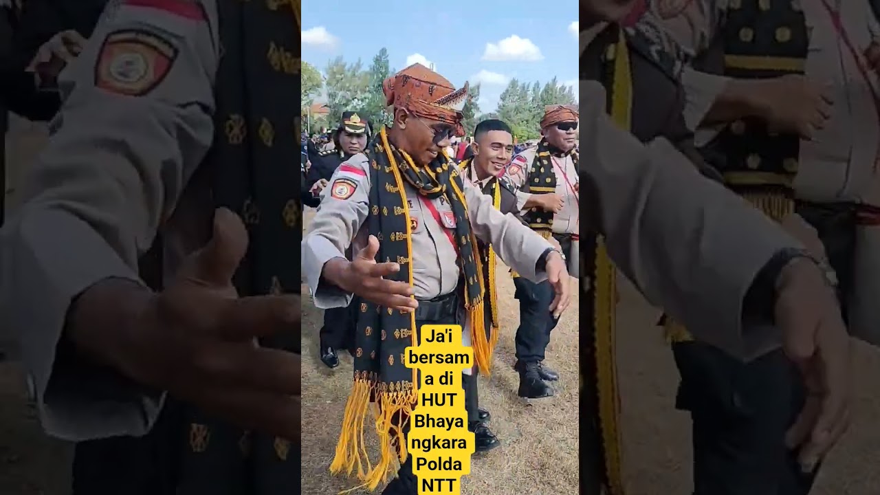 Ja'i bersama Polri di HUT Bhayangkara tingkat Polda NTT.