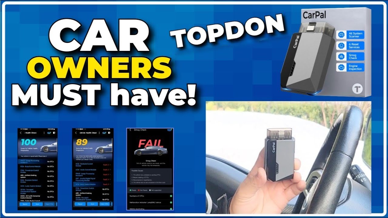 Обзор CarPal TOPDON | Простой подключаемый диагностический инструмент для ежедневных поездок