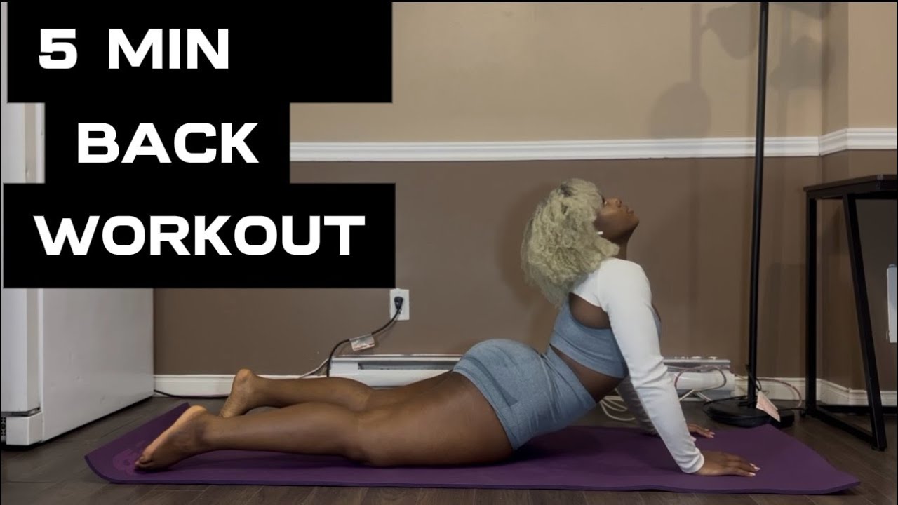 5 MIN Daily Back Workout | For a Toned Back and Better Posture