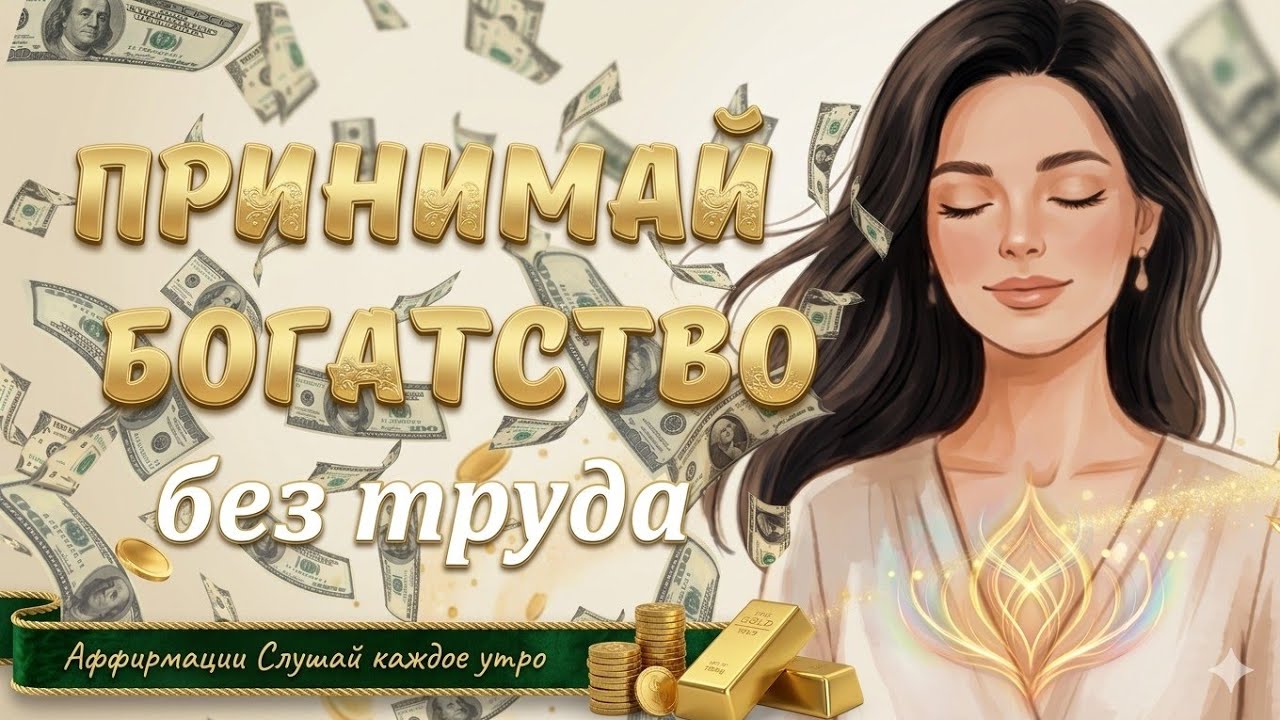 НАСТРОЙСЯ НА БОГАТСТВО И ИЗОБИЛИЕ: Утренние Аффирмации Луизы Хей для Привлечения Денег. МЕДИТАЦИИ