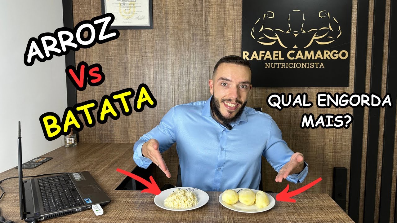 ARROZ BRANCO Vs BATATA INGLESA - Qual engorda mais?