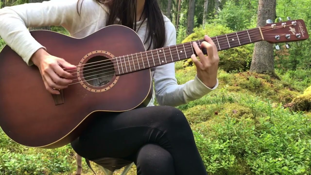 Bluesy Guitar Noodling in the Forest