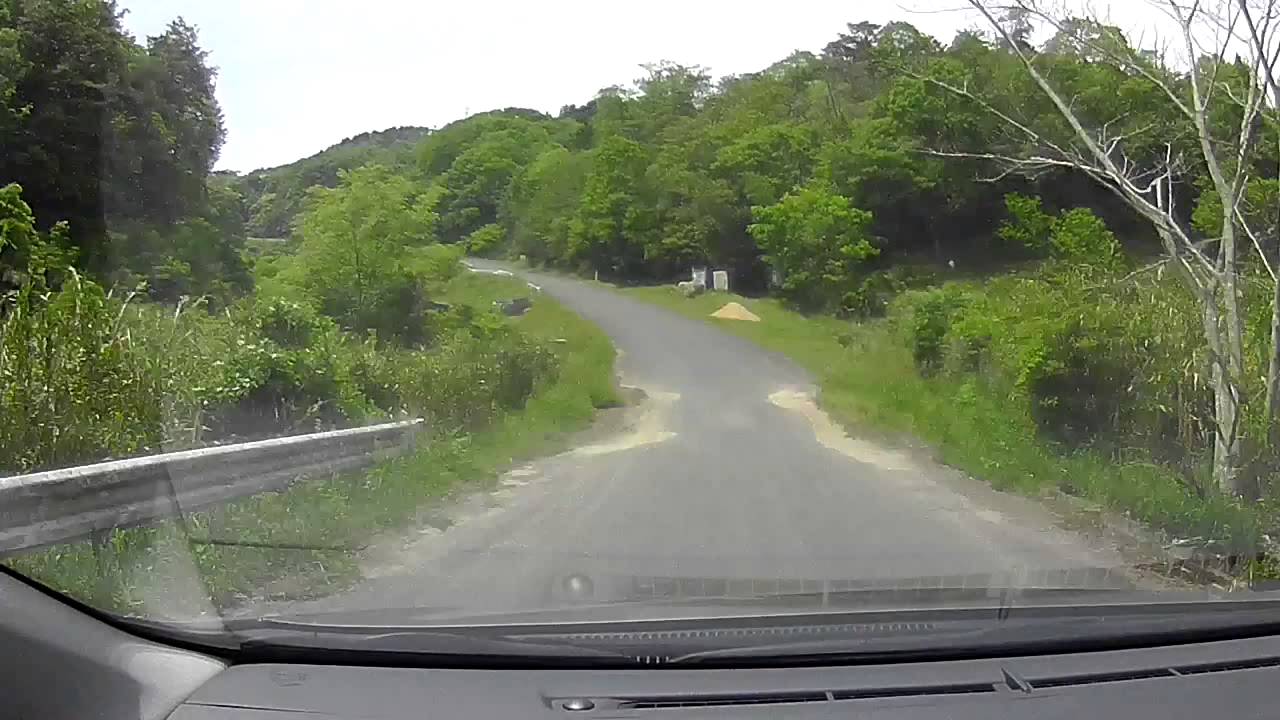 岡山県総社市R180-砂川公園-鬼ノ城-岩屋、日本100名城　車載動画