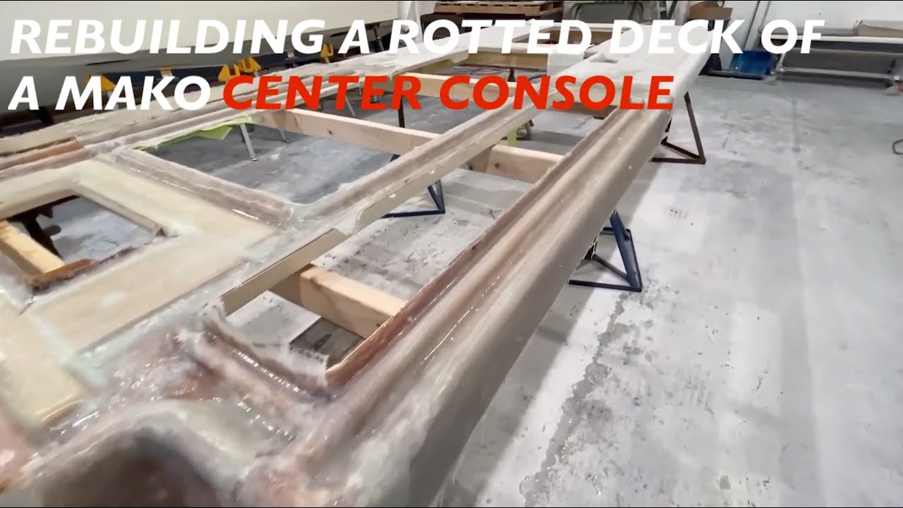 MAKO BOAT REBUILD! Boat Restoration  Rotted Core Removal & Fiberglass Repair Secrets!