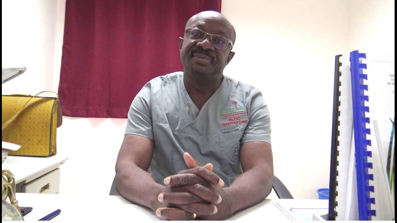 La Société Burkinabè d'ORL et Chirurgie Cervico-Faciale avec Pr Priva Bertin OUEDRAOGO