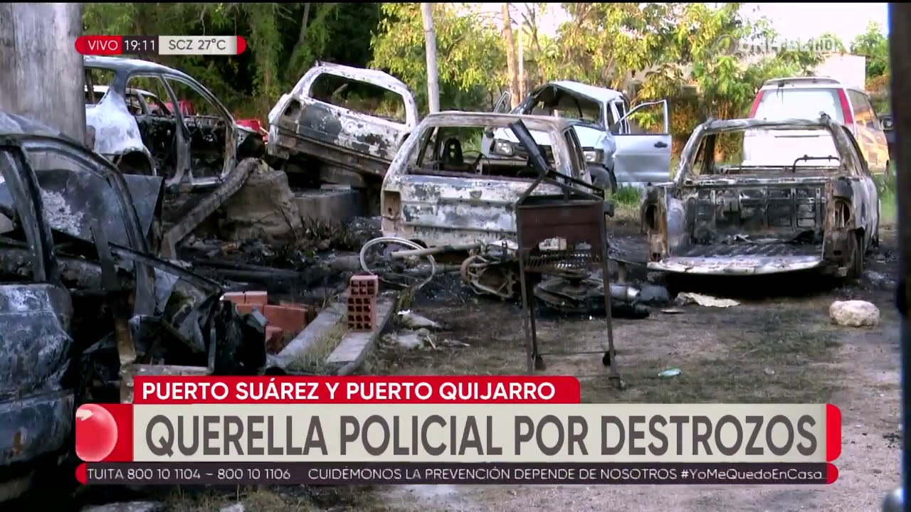 Policía tiene identificadas a personas que destrozaron comando en Puerto Suárez
