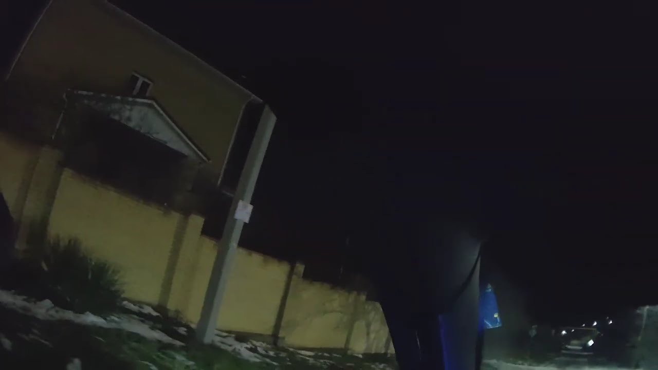 Night winter driving