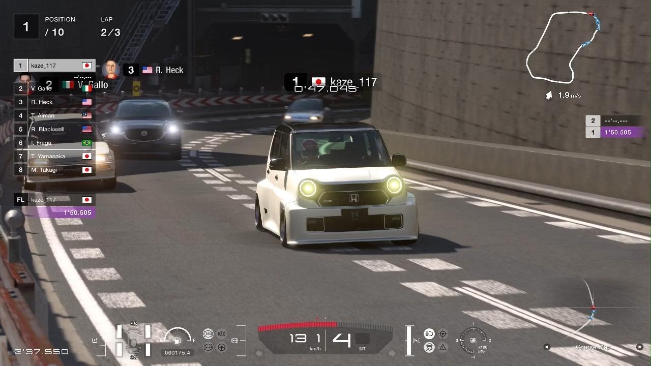 グランツーリスモ 7_20251228　ジャパニーズ・FFチャレンジ 450　東京EX・中央・内回り　N-ONE RS '22