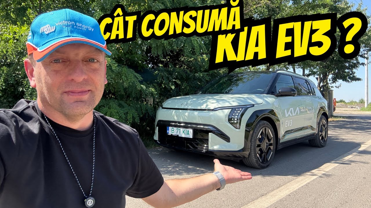 KIA EV3 - test de consum și autonomie