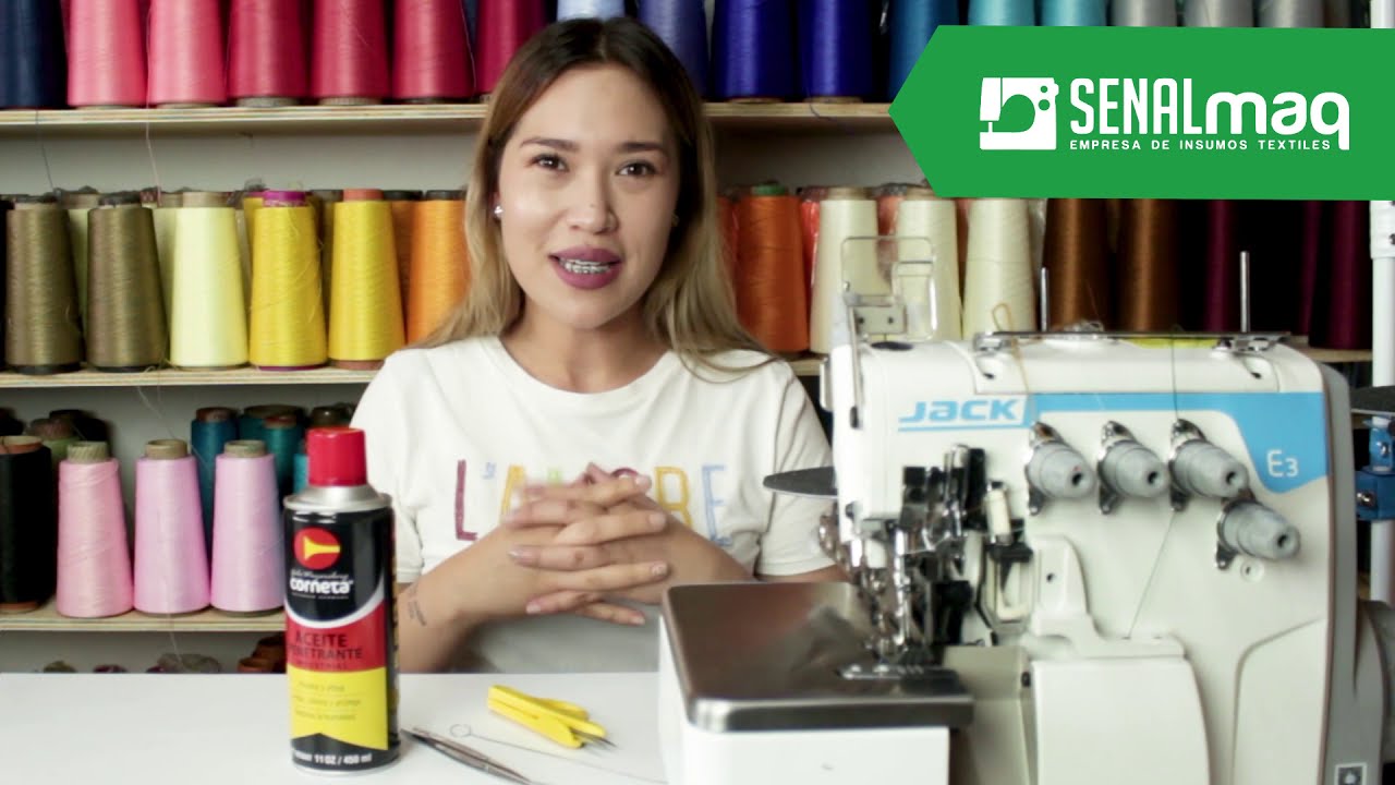 Como enhebrar la puntada de seguridad de la fileteadora overlock
