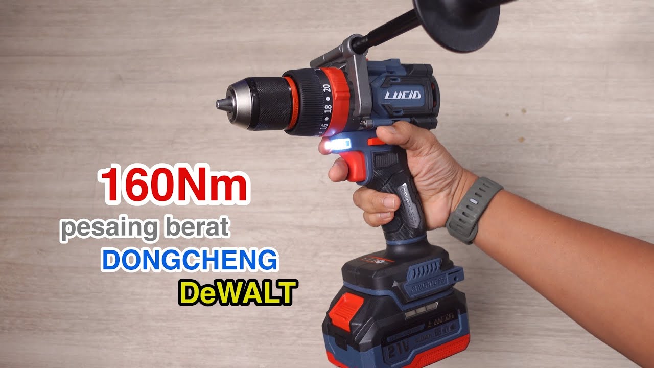 Lucid emang gila, bor setangguh ini harganya cm segini.. LUCID LX-80 CORDLESS BRUSHLESS HAMMER DRILL