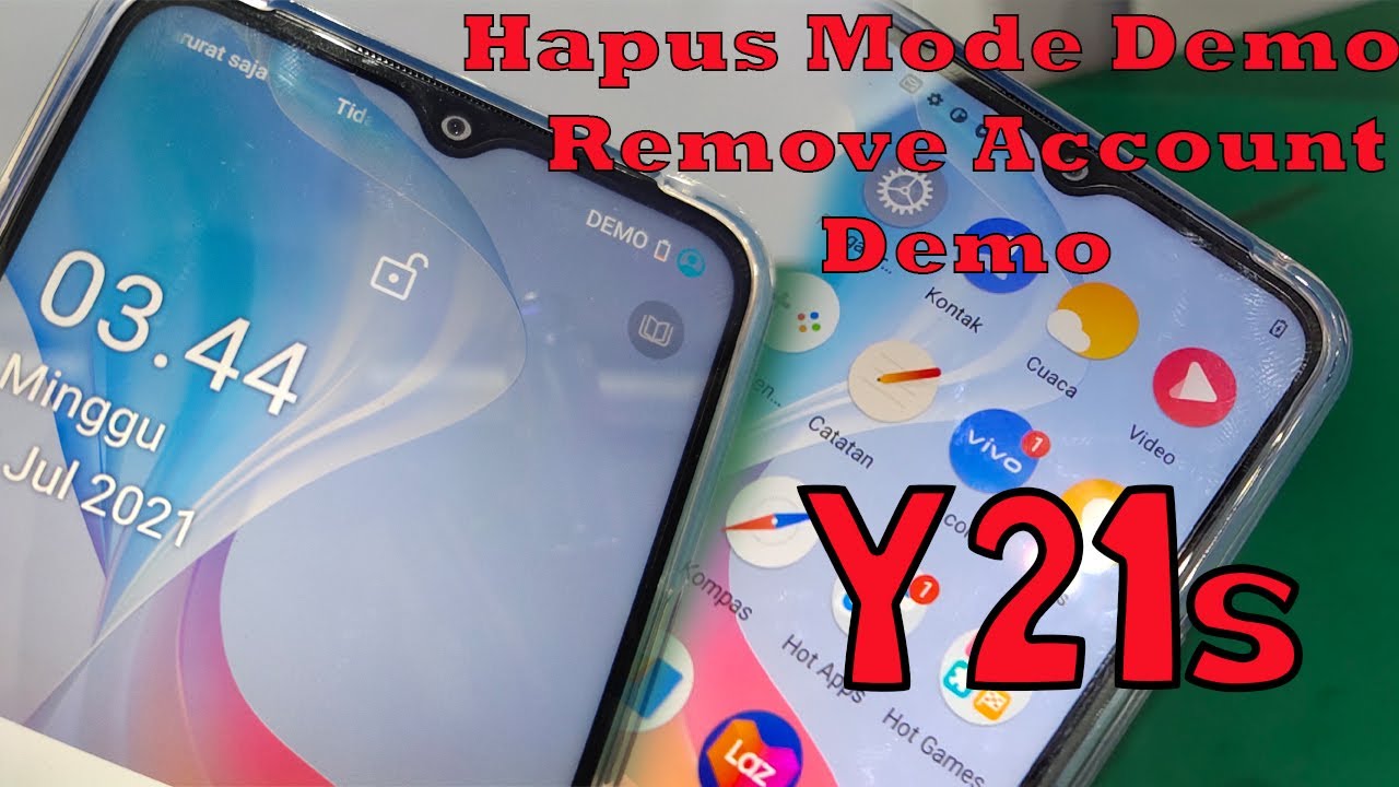 Unlock account demo vivo Y21 dan Y21s || remove account demo iklan