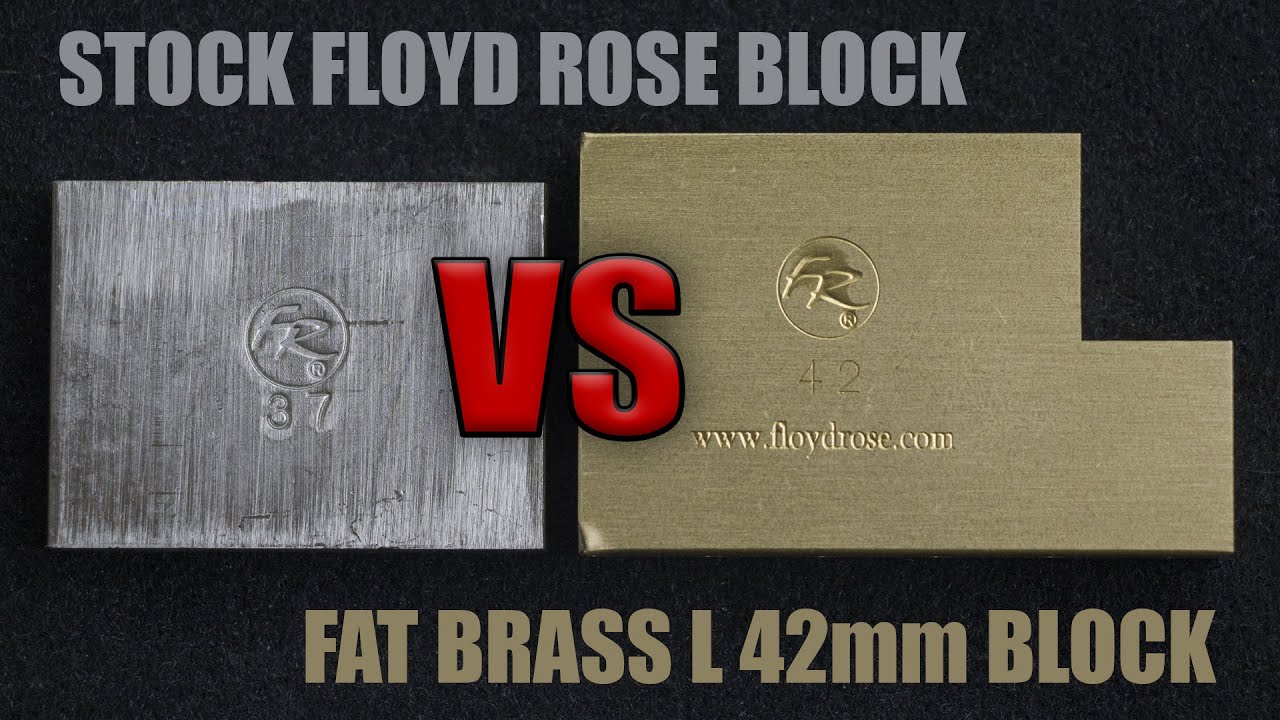 Floyd Rose | Fat Brass L Block Upgrade | RESULT IS NOT WHAT YOU'D EXPECT