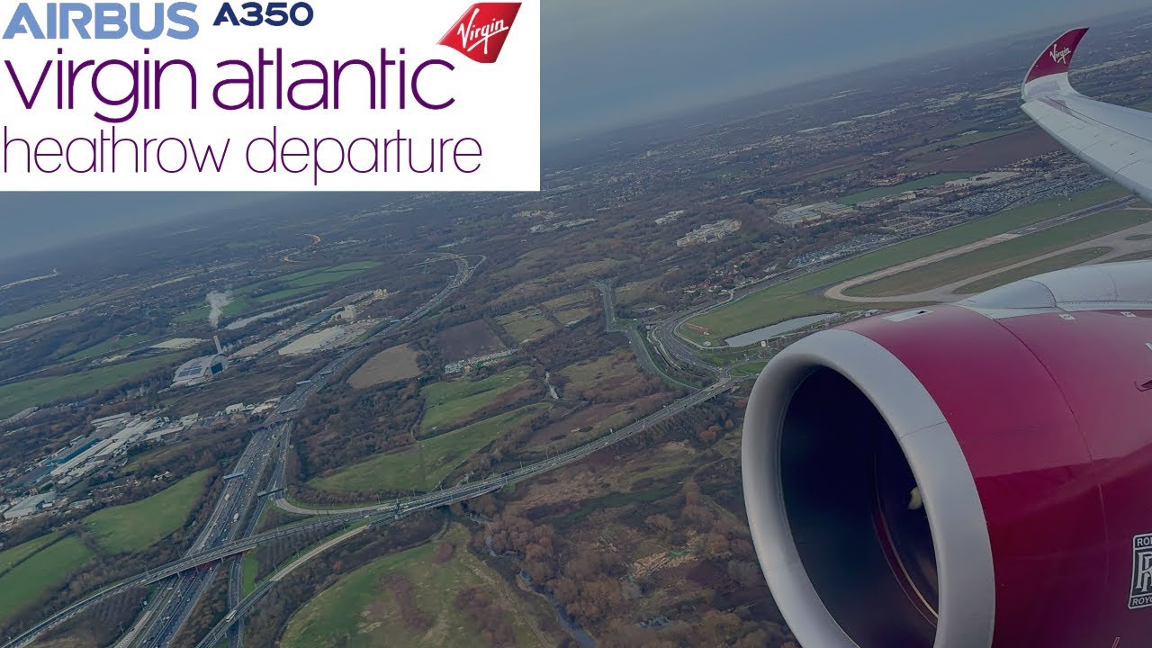 Virgin Atlantic Airbus A350 Startup and Departure from Heathrow