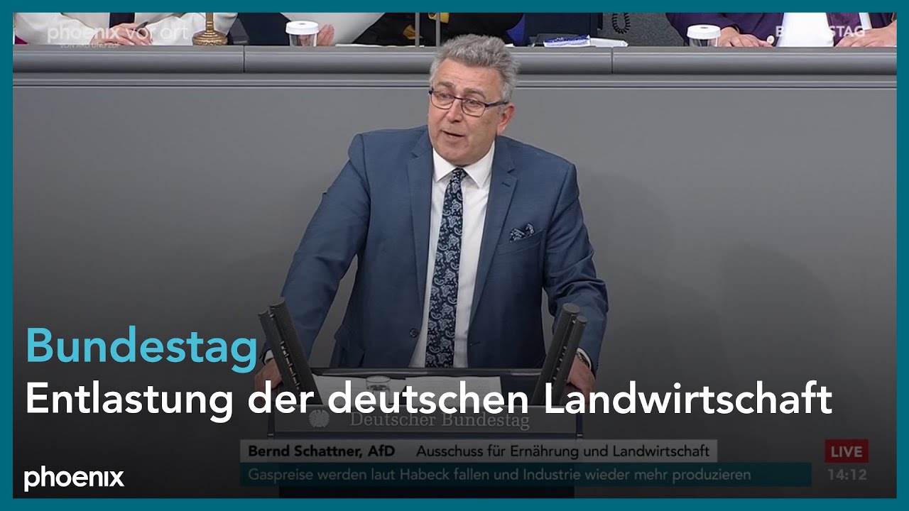 Bundestagsdebatte zur Entlastung der deutschen Landwirtschaft am 22.02.24