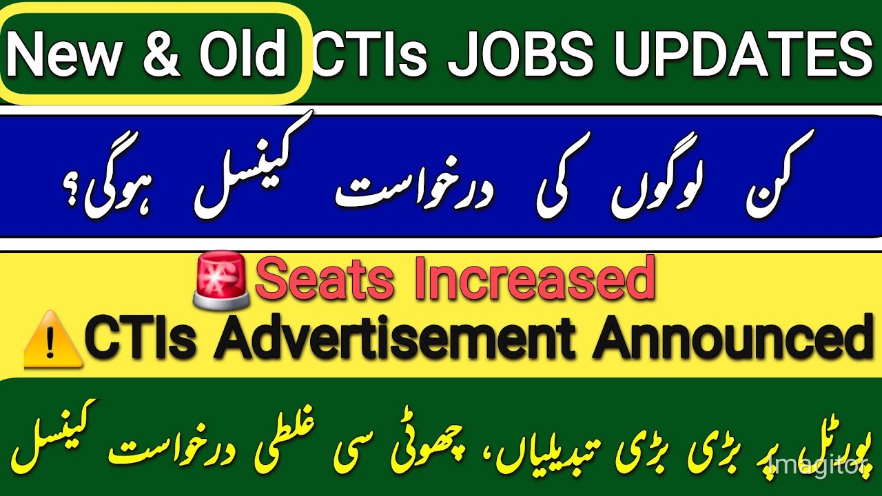 🚨CTI Jobs  8084 Seats Announced |  College Teachers Interns Jobs Advertisement 