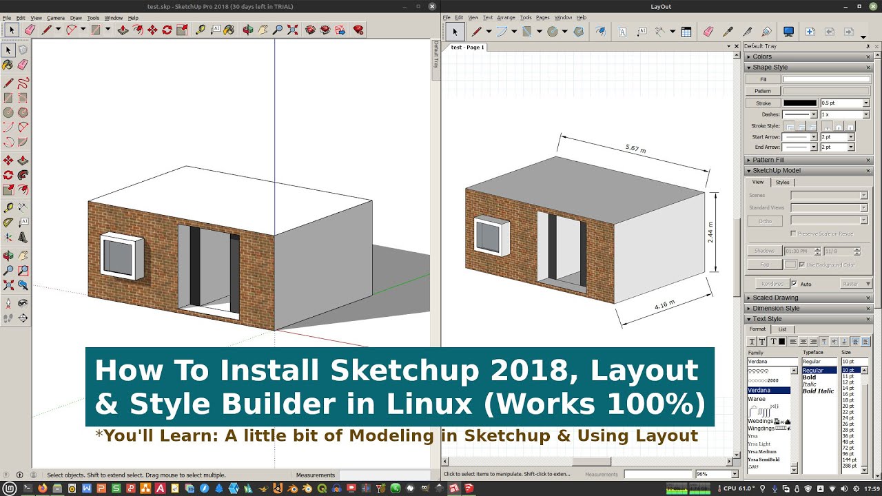 How To Install Sketchup 2018, Layout & Style Builder in Linux (Works 100%)