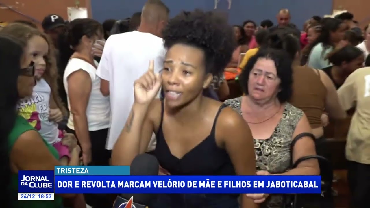 Dor e revolta marcam vel&oacute;rio de m&atilde;e e filhos em Jaboticabal - Jornal da Clube 2&ordm; Edi&ccedil;&atilde;o (24/12/2025)