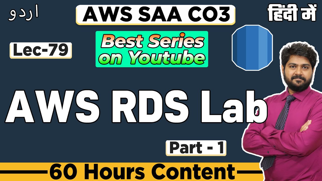 AWS RDS Lab-Hindi/Urdu | LEC-79 | How to access MySQL Instance from Linux machine | AWS RDS MySQL