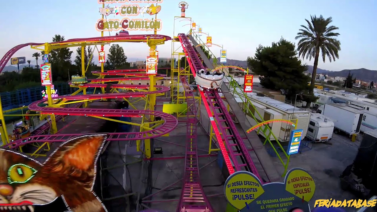 Raton Vacilon con Gato Comilon (Bañuls Atracciones) On ride feria de Murcia 2017.