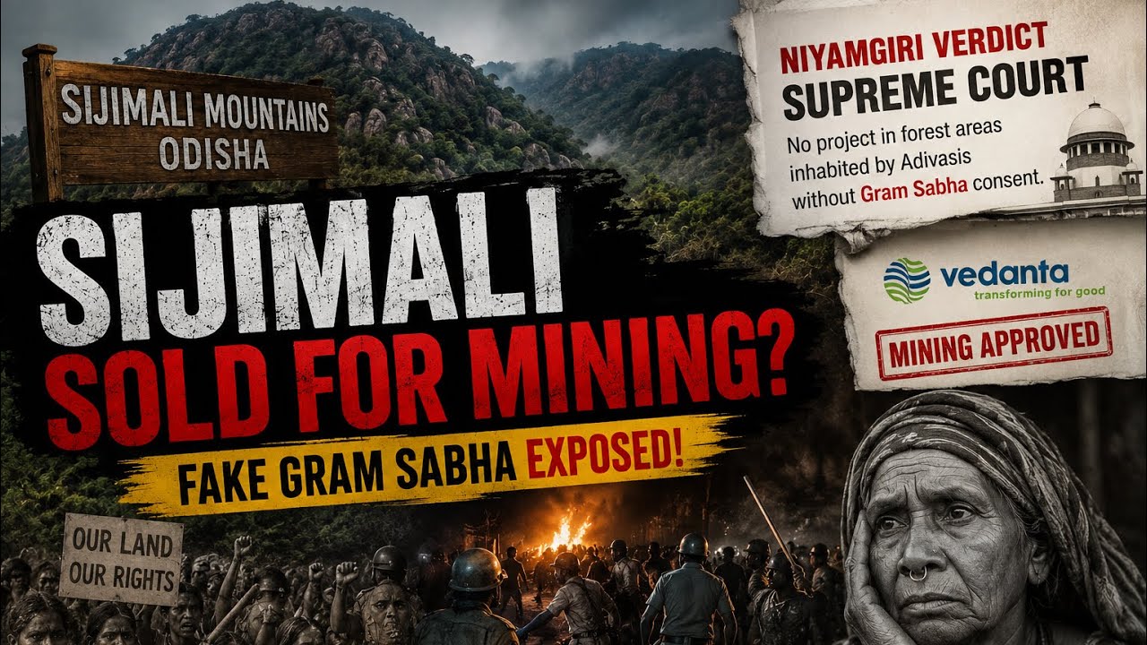 SIJIMALI EXPOSED ⚠️ | Fake Gram Sabha? Vedanta Mining in Odisha Explained