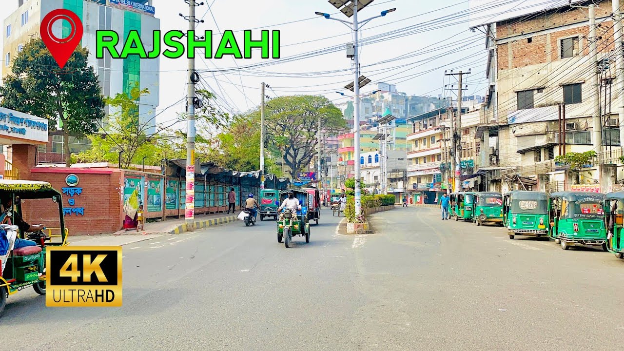 4K Bangladeshi walking tour Rajshahi city 24 | Bindur Mor to Bazaar New Market Rajshahi walking tour