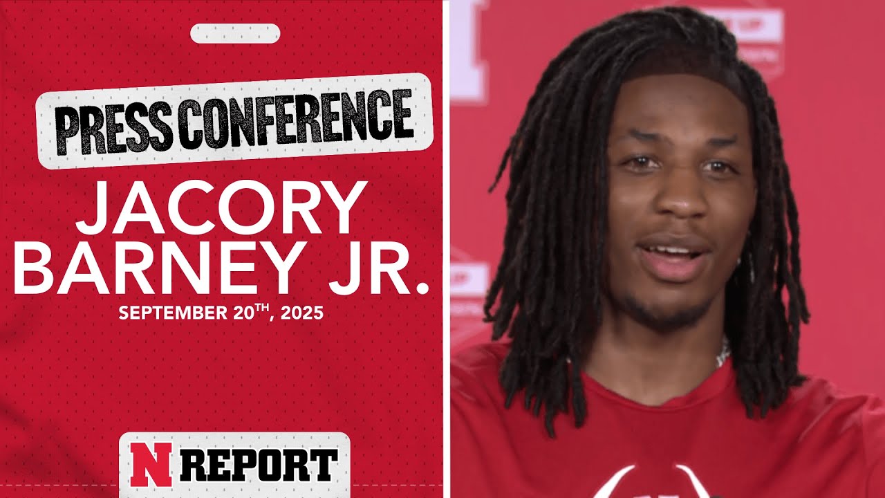 Nebraska WR Jacory Barney Jr. | Michigan Post-Game Press Conference (9/20/25)