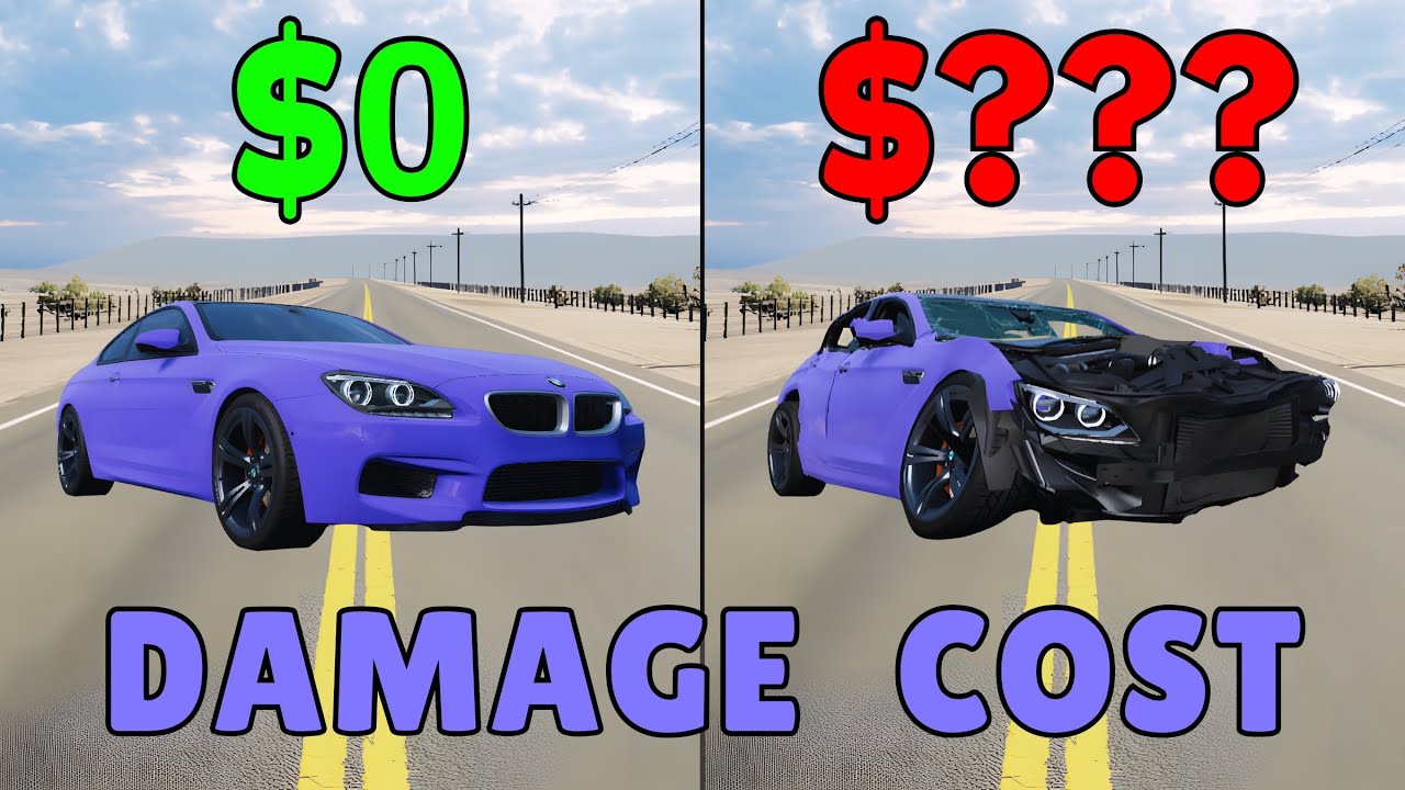 Realistic Crashes BeamNG Drive Damage Cost #29 | Epic Wallet Survival