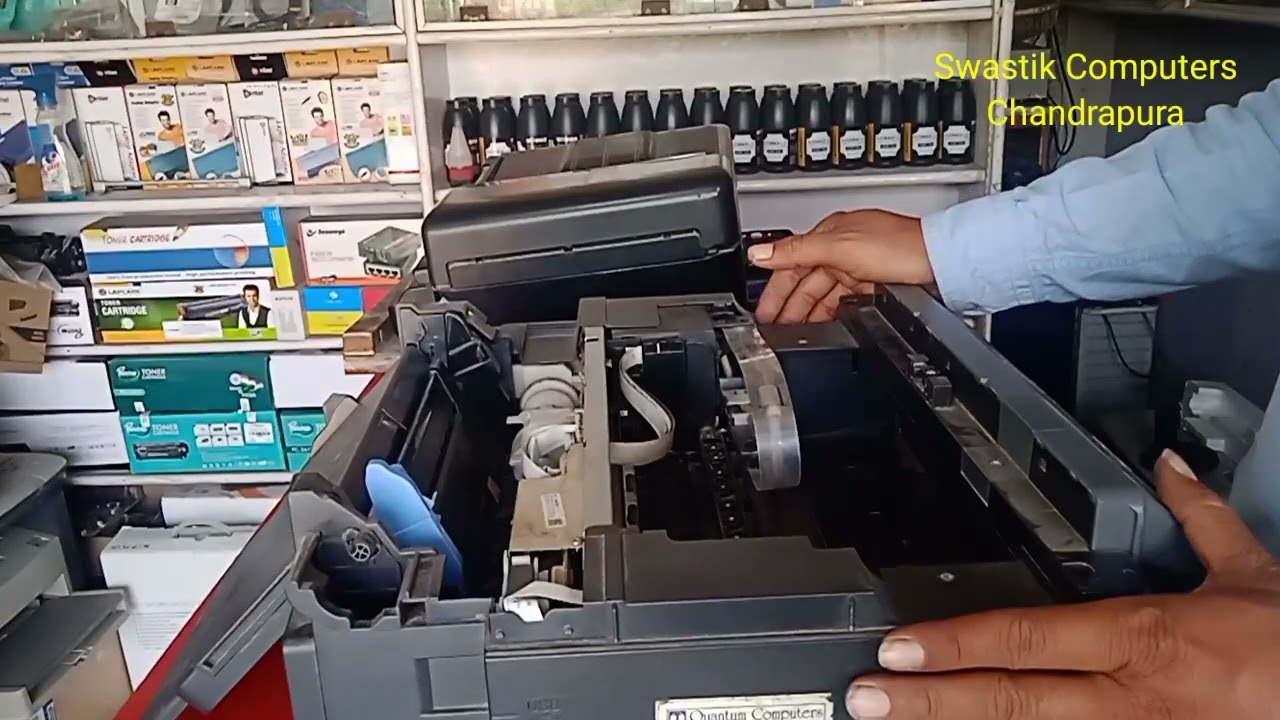Epson M200 Paper jam, Press ok if error does not clear, Remove the paper by hand.