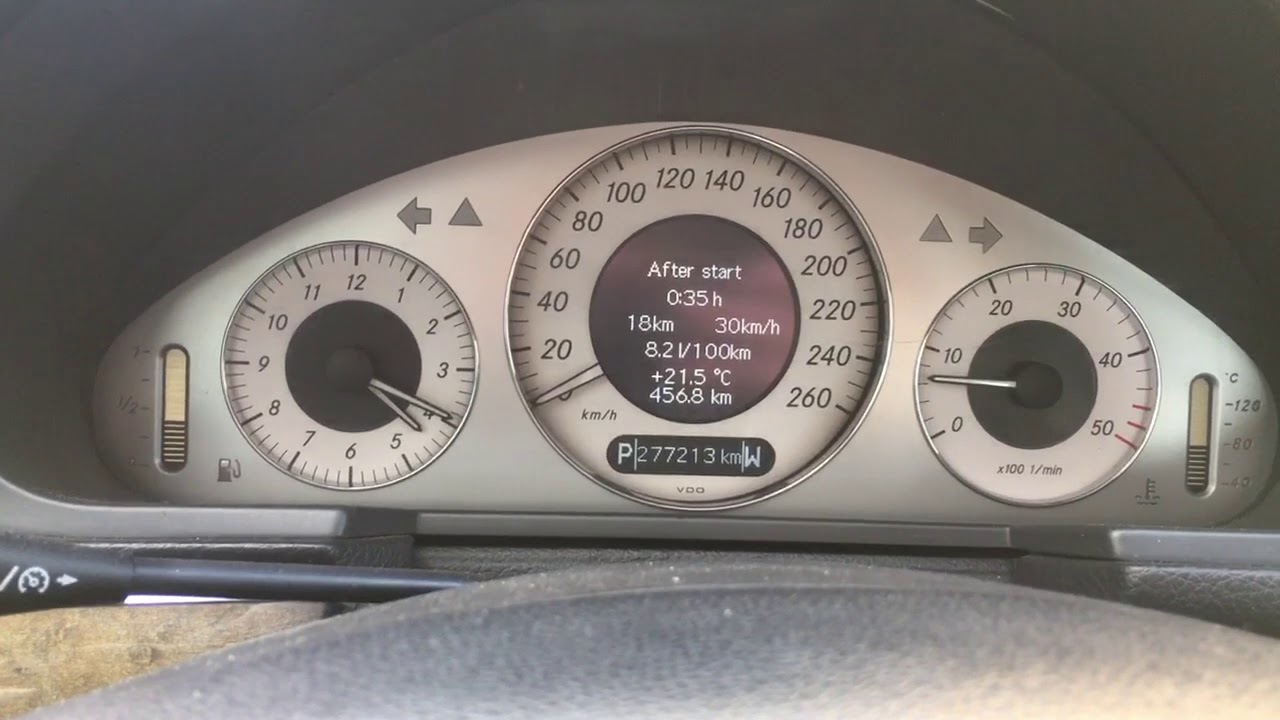 Как изменить дату и время | Mercedes W211